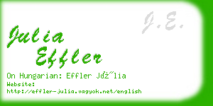 julia effler business card
